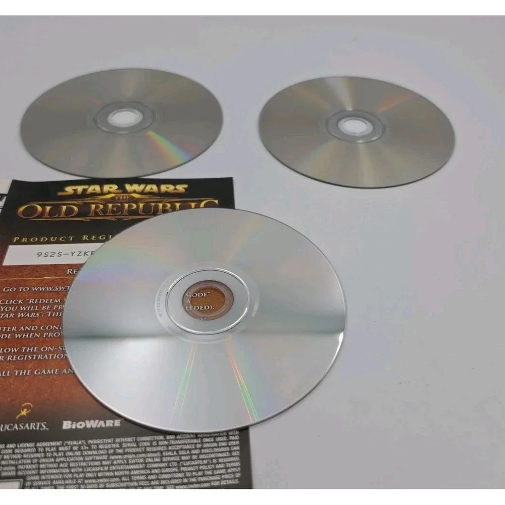 Star Wars: The Old Republic (PC, 2011) 3 DISK PC DVD ROM RATED T